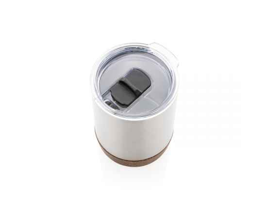 Вакуумная термокружка Cork для кофе, 180 мл, Серый, Цвет: серебряный, Размер: , высота 10 см., диаметр 7,2 см., изображение 4