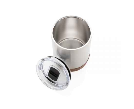 Вакуумная термокружка Cork для кофе, 180 мл, Серый, Цвет: серебряный, Размер: , высота 10 см., диаметр 7,2 см., изображение 5