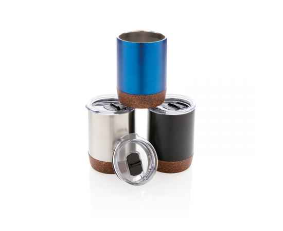 Вакуумная термокружка Cork для кофе, 180 мл, Серый, Цвет: серебряный, Размер: , высота 10 см., диаметр 7,2 см., изображение 8