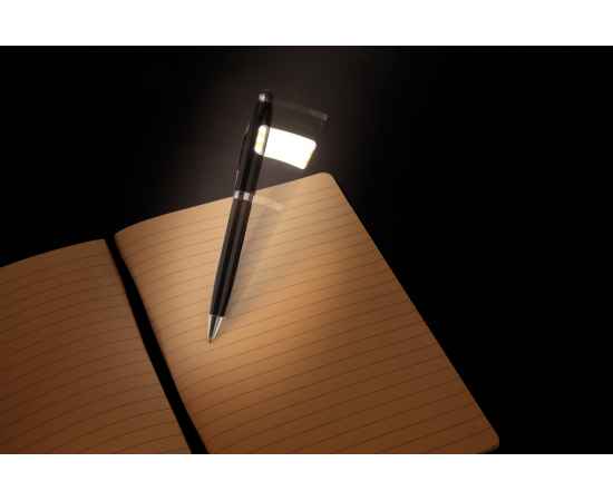 Ручка-стилус Deluxe с фонариком COB, черный,, Цвет: черный, Размер: , ширина 1,2 см., высота 14,2 см., изображение 7