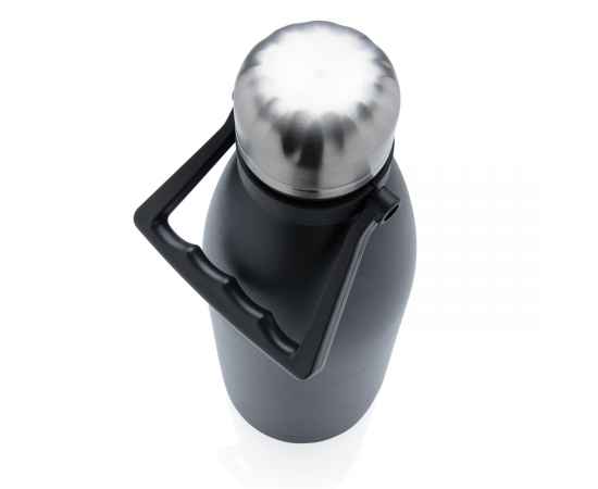 Большая вакуумная бутылка из нержавеющей стали, 1,5 л, Черный, Цвет: черный, Размер: , высота 33,5 см., диаметр 10,5 см., изображение 6