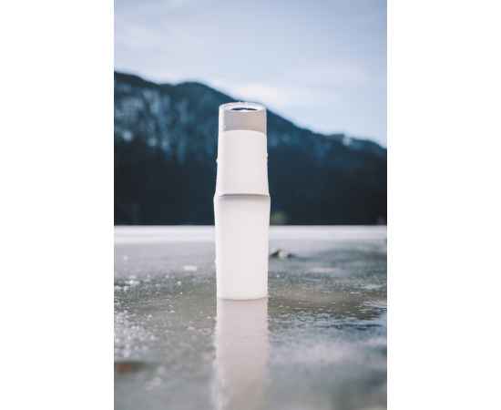 Органическая бутылка для воды BE O, Белый, Цвет: белый, Размер: Длина 6,1 см., ширина 6,1 см., высота 24 см., диаметр 6,8 см., изображение 16