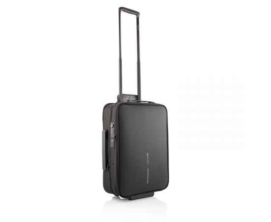 Складной чемодан на колесах Flex, Черный, Цвет: черный, Размер: Длина 39 см., ширина 15,5 см., высота 51 см., изображение 3
