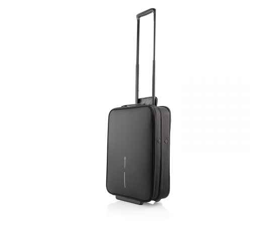 Складной чемодан на колесах Flex, Черный, Цвет: черный, Размер: Длина 39 см., ширина 15,5 см., высота 51 см., изображение 6