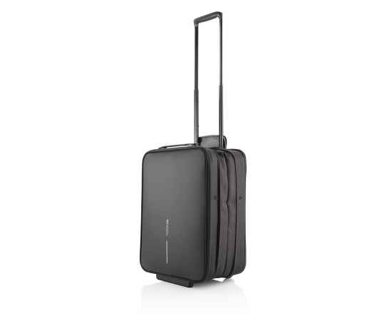 Складной чемодан на колесах Flex, Черный, Цвет: черный, Размер: Длина 39 см., ширина 15,5 см., высота 51 см., изображение 7