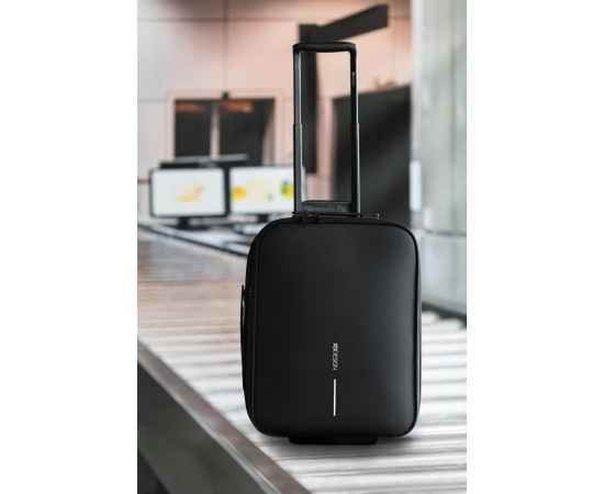 Складной чемодан на колесах Flex, Черный, Цвет: черный, Размер: Длина 39 см., ширина 15,5 см., высота 51 см., изображение 49