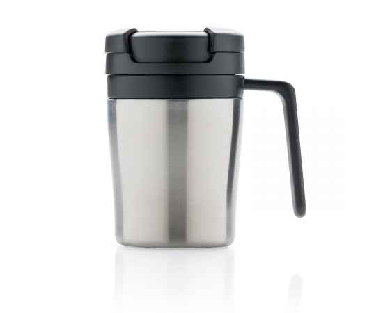 Термокружка Coffee-to-go, Серый, Цвет: серебряный, Размер: , высота 10 см., диаметр 7 см., изображение 3