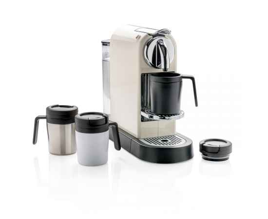 Термокружка Coffee-to-go, Серый, Цвет: серебряный, Размер: , высота 10 см., диаметр 7 см., изображение 8