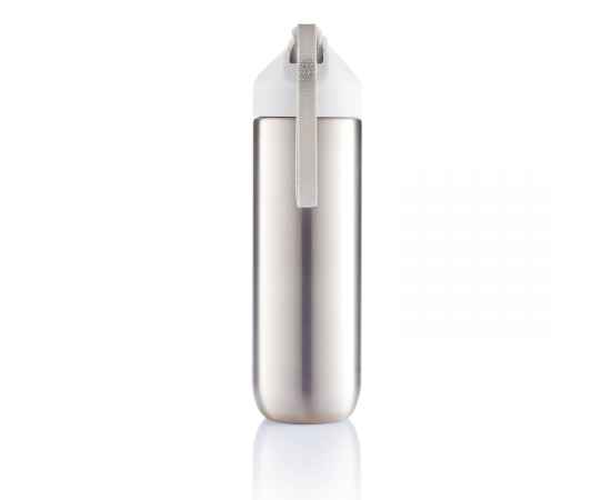 Металлическая бутылка для воды Neva, 500 мм, Белый, Цвет: белый, серый, Размер: , высота 22,2 см., диаметр 6,2 см., изображение 5
