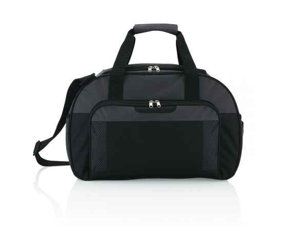Дорожная сумка Supreme, Черный, Цвет: темно-серый, черный, Размер: Длина 24,5 см., ширина 29 см., высота 46 см., изображение 3