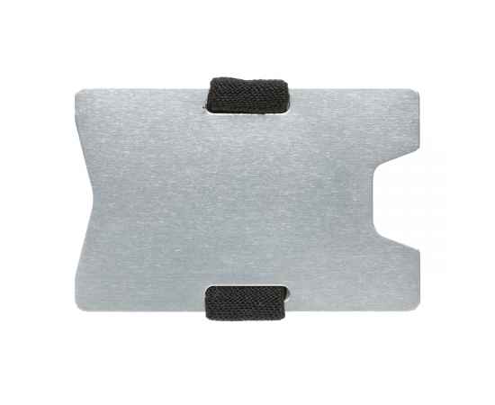 Алюминиевый чехол для карт с защитой от сканирования RFID, Черный, Цвет: серебряный, черный, Размер: , ширина 5,8 см., высота 8,8 см., изображение 5