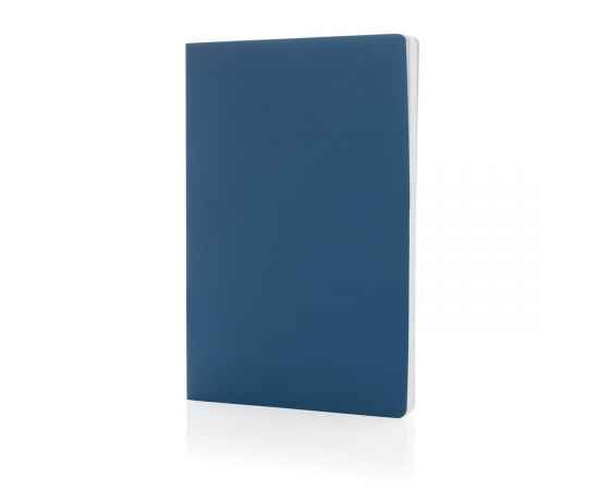 Блокнот Impact в мягкой обложке с каменной бумагой, А5, Синий, Цвет: синий,, Размер: Длина 21,1 см., ширина 14,1 см., высота 1,1 см., диаметр 0 см.