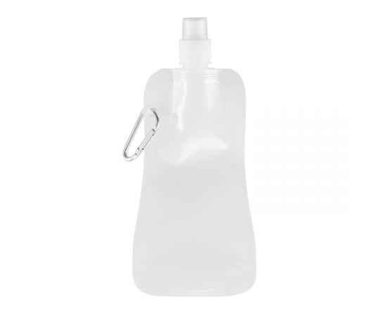 Складная бутылка для воды, 400 мл, Белый, Цвет: белый, Размер: Длина 27 см., ширина 11,2 см., высота 3 см., изображение 2