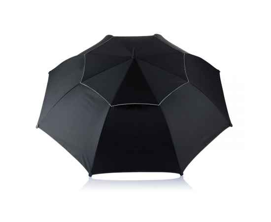 Зонт-трость антишторм Hurricane, d120 см, Черный, Цвет: черный, Размер: , высота 96 см., диаметр 120 см., изображение 2