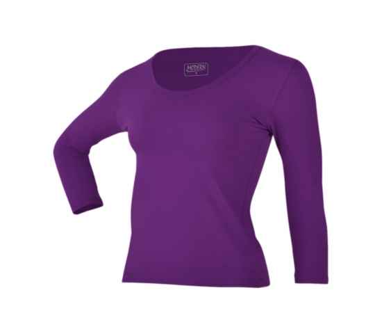 Футболка Ladies фиолетовая S (40-42) (200г/м 2, рукав 3/4), Цвет: фиолетовый, Размер: S