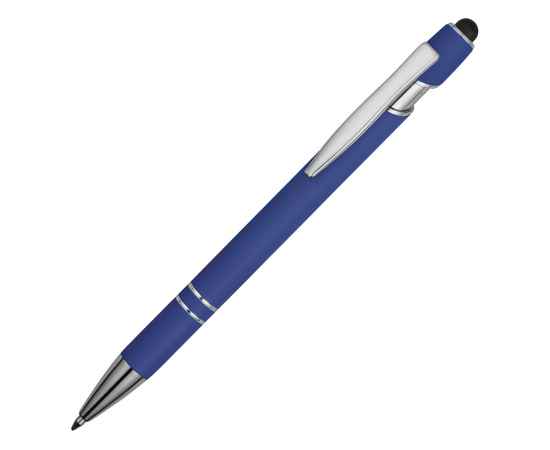 18381.12 Ручка-стилус металлическая шариковая Sway soft-touch, Цвет: ярко-синий