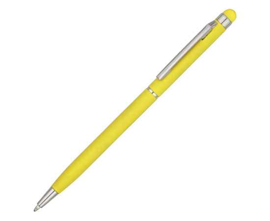 Ручка-стилус металлическая шариковая Jucy Soft soft-touch, 18570.04, Цвет: желтый