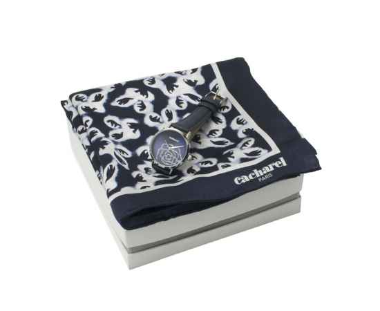Подарочный набор: часы наручные женские, шелковый платок, CPMN736N