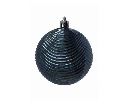 Новогодний ёлочный шар Рельеф, 87350, Цвет: темно-синий