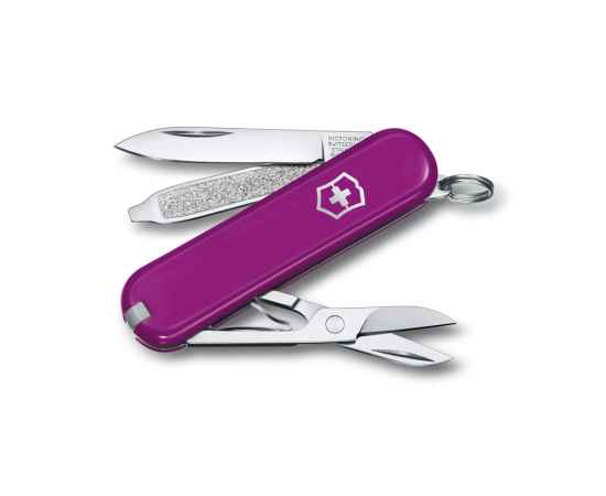 Нож-брелок Classic SD Colors Tasty Grape, 58 мм, 7 функций, 601175, Цвет: фиолетовый