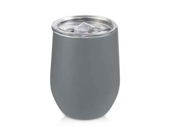 Вакуумная термокружка Sense Gum, непротекаемая крышка, soft-touch, 827417N, Цвет: серый, Объем: 370