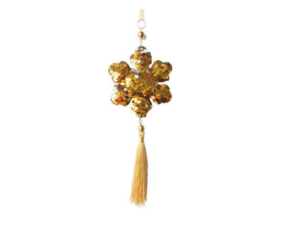 Новогоднее подвесное  украшение Золото, 89013, Цвет: золотистый