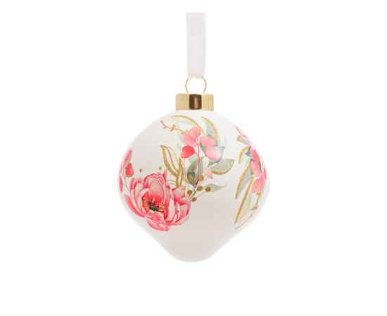 Стеклянный шар   Цветочный бум, 89837, Цвет: розовый,белый