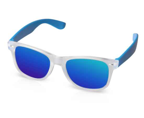 Очки солнцезащитные с зеркальными линзами Partymaker, 831302, Цвет: синий,бесцветный полупрозрачный