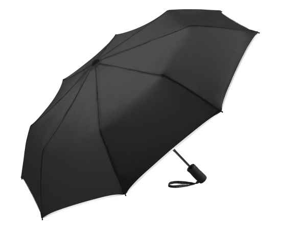Зонт складной Pocket Plus полуавтомат, 100144, Цвет: черный