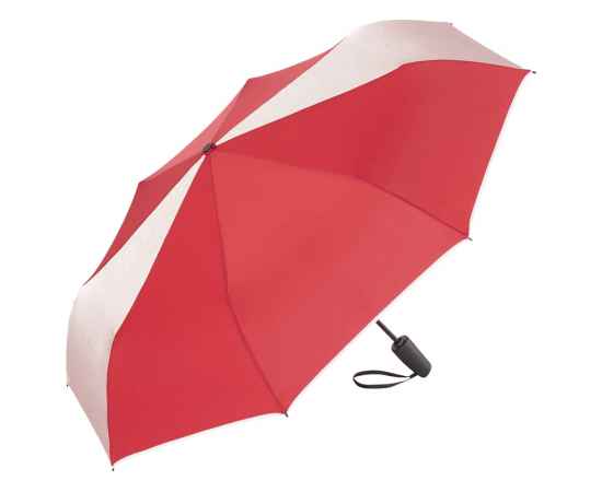 Зонт складной ColorReflex со светоотражающими клиньями, полуавтомат, 100142, Цвет: красный