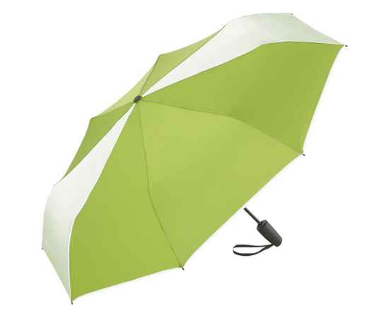 Зонт складной ColorReflex со светоотражающими клиньями, полуавтомат, 100087, Цвет: лайм