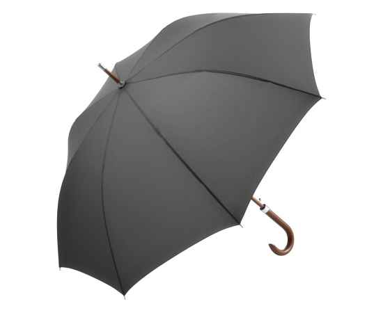 Зонт-трость Dandy с деревянной ручкой, 100097, Цвет: серый