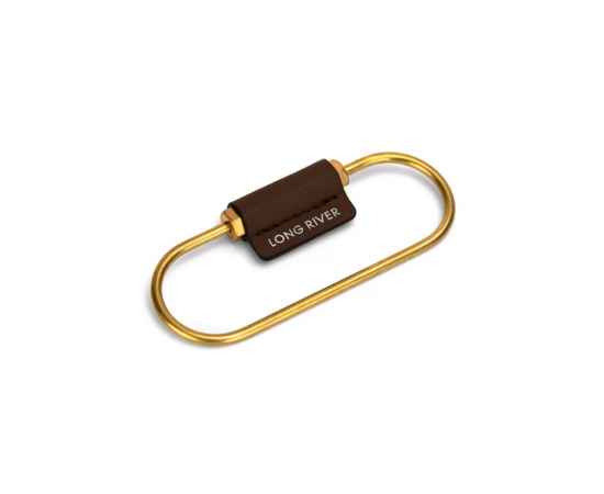 Карабин для ключей Тоне, 660114, Цвет: коричневый,золотистый