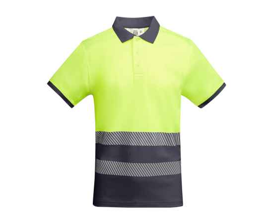 Рубашка поло Atrio мужская, S, 9318HV23221S, Цвет: серый,неоновый желтый, Размер: S