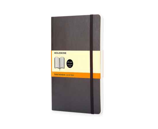 Записная книжка А5  (Large) Classic Soft (в линейку), 50631107p, Цвет: черный