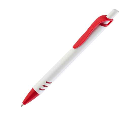 Ручка шариковая 'Boston', белый с красным, Цвет: белый с красным