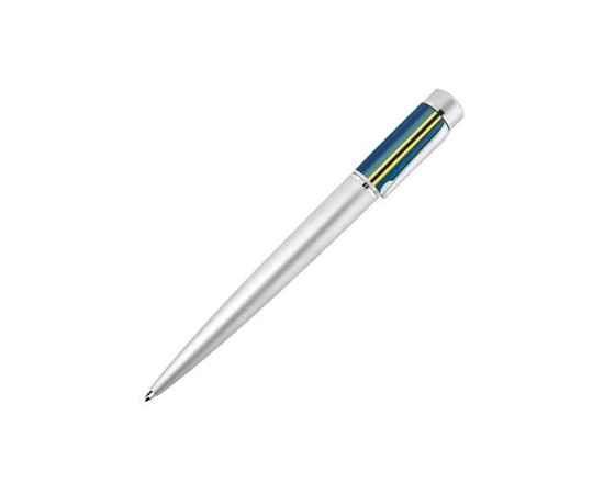 AZTEKA, ручка шариковая, синий/серебристый, металл