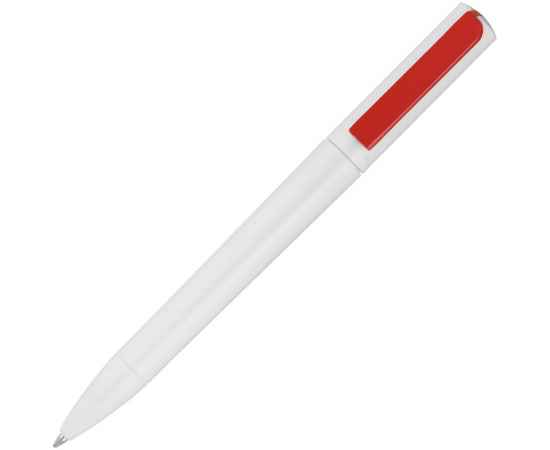 Ручка шариковая Split White Neon, белая с красным, Цвет: красный, Размер: 14х1, изображение 2