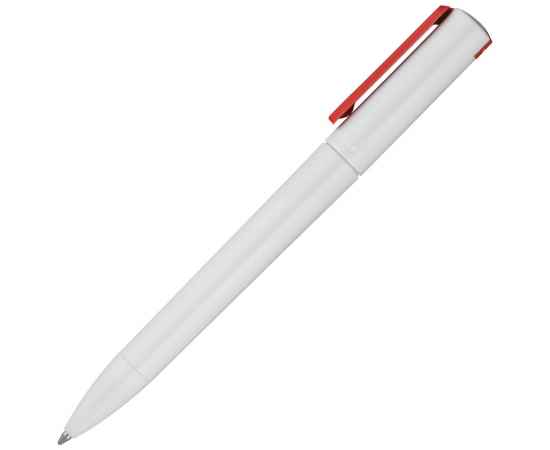 Ручка шариковая Split White Neon, белая с красным, Цвет: красный, Размер: 14х1, изображение 3