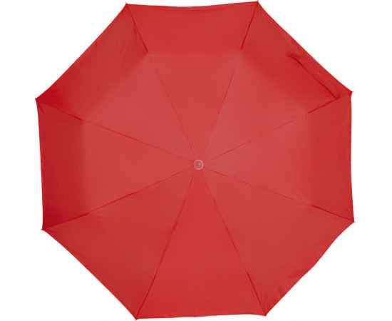Зонт складной Silverlake, красный с серебристым, Цвет: красный, серебристый, Размер: диаметр купола 96 см, длина в сложении 24 см, изображение 2