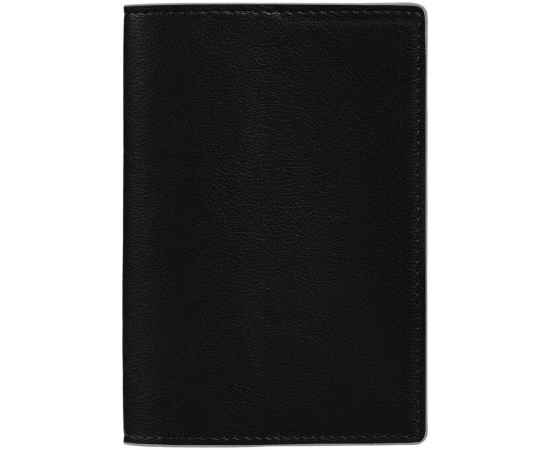 Обложка для паспорта Petrus, черная, Цвет: черный