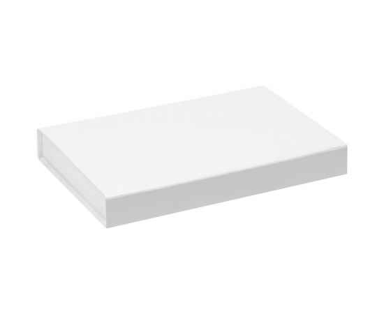 Коробка Silk с ложементом под ежедневник 13x21 см, флешку и ручку, белая, Цвет: белый