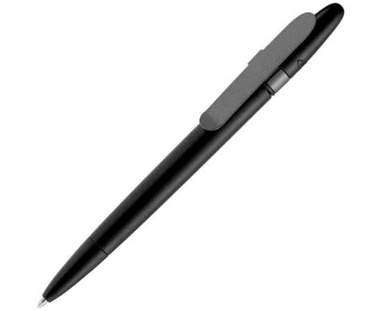 Ручка шариковая Prodir DS5 TSM Metal Clip, черная, Цвет: черный