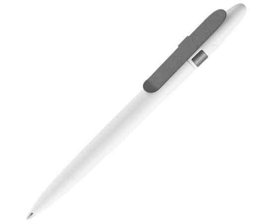 Ручка шариковая Prodir DS5 TSM Metal Clip, белая с серым, Цвет: белый, серый