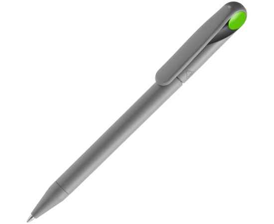 Ручка шариковая Prodir DS1 TMM Dot, серая с ярко-зеленым