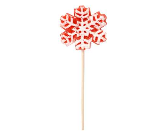 Леденец на палочке Снежинка, 145154, Цвет: красный