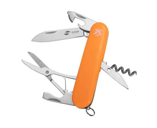 Нож перочинный, 90 мм, 11 функций, 441140, Цвет: оранжевый,серебристый
