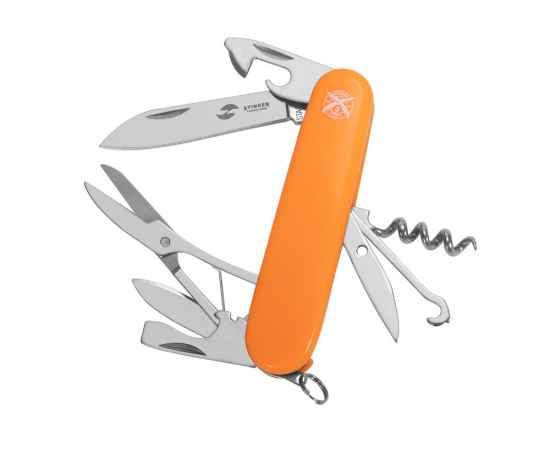Нож перочинный, 90 мм, 13 функций, 441137, Цвет: оранжевый,серебристый