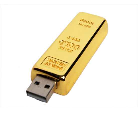 Gold_bar.32 Гб.Золотой, Цвет: золотой, Интерфейс: USB 2.0
