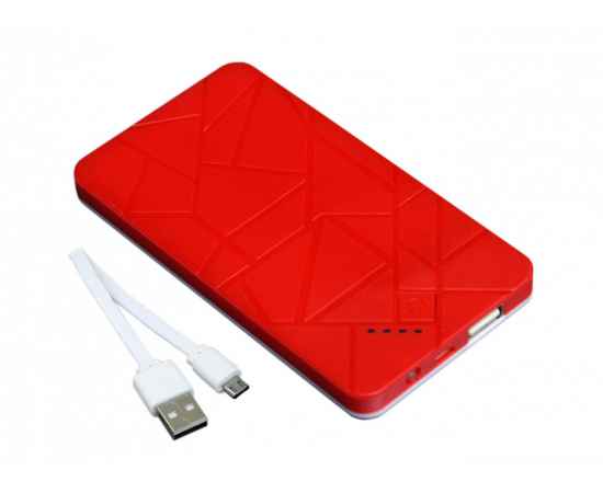 PB_rombic_4000.4000MAH.Красный, Цвет: красный, Интерфейс: USB 2.0